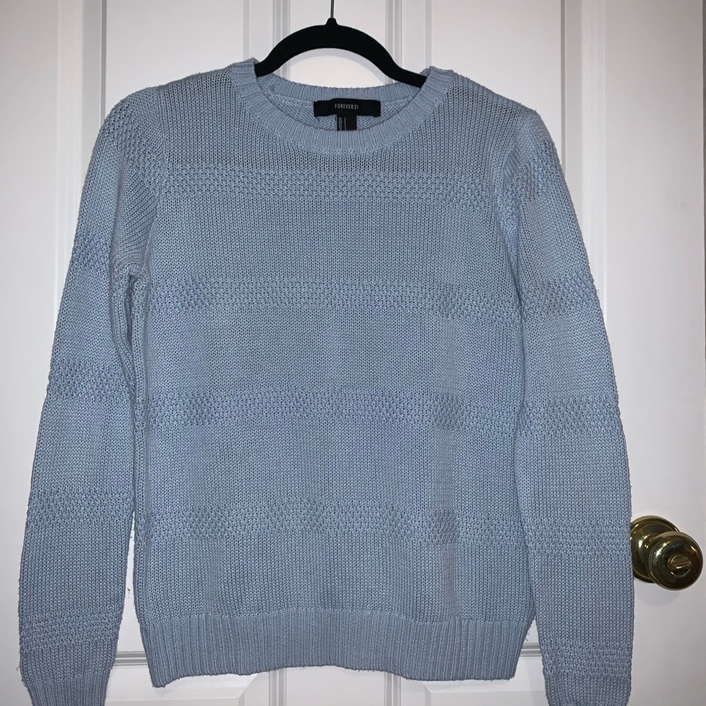 Forever 21 Light Blue Knit Sweater
